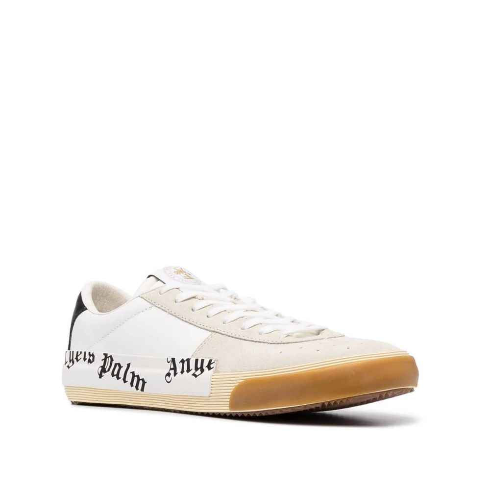 Beige Calfskin Low Top Sneakers