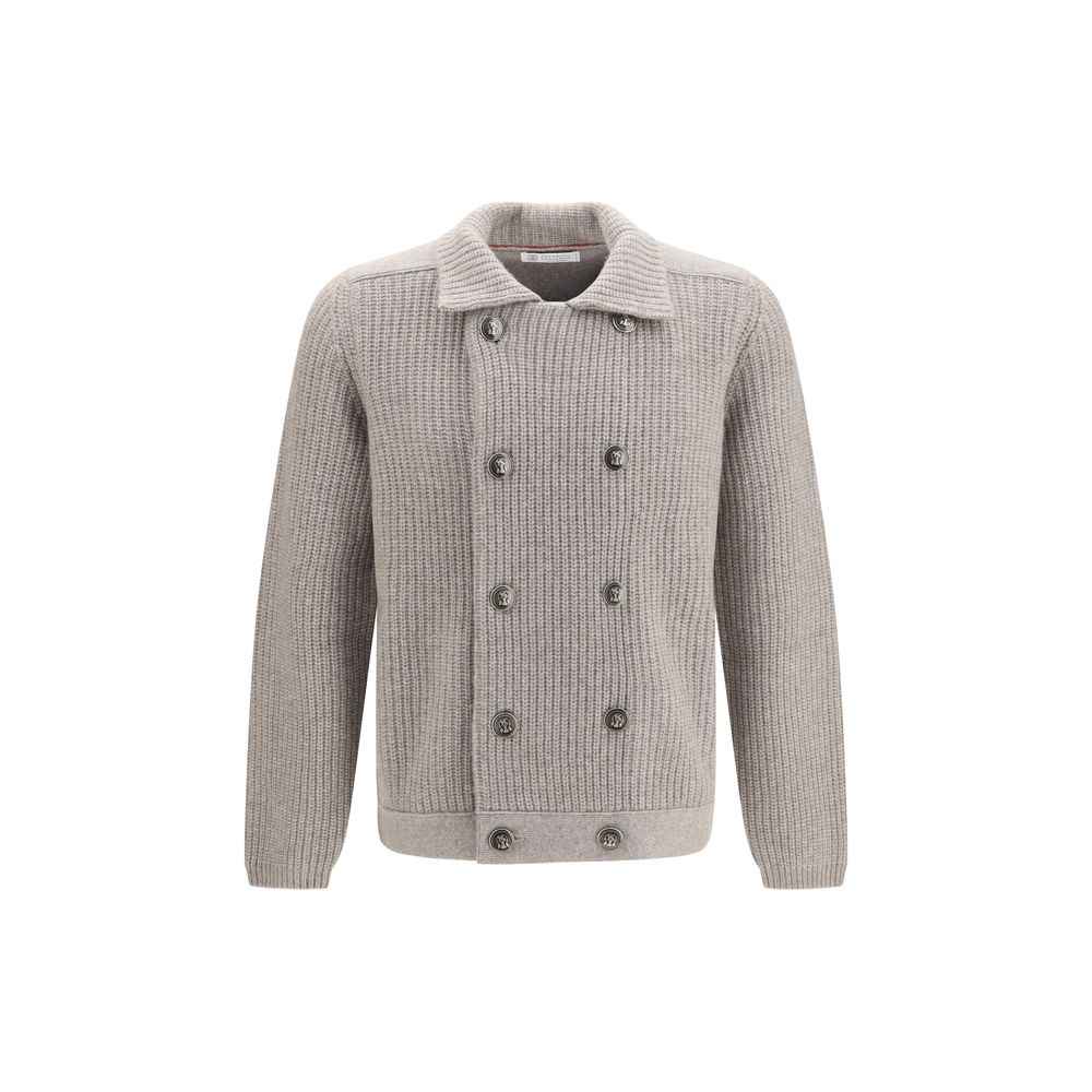 Gray Cashmere Cardigan
