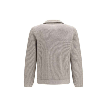 Gray Cashmere Cardigan