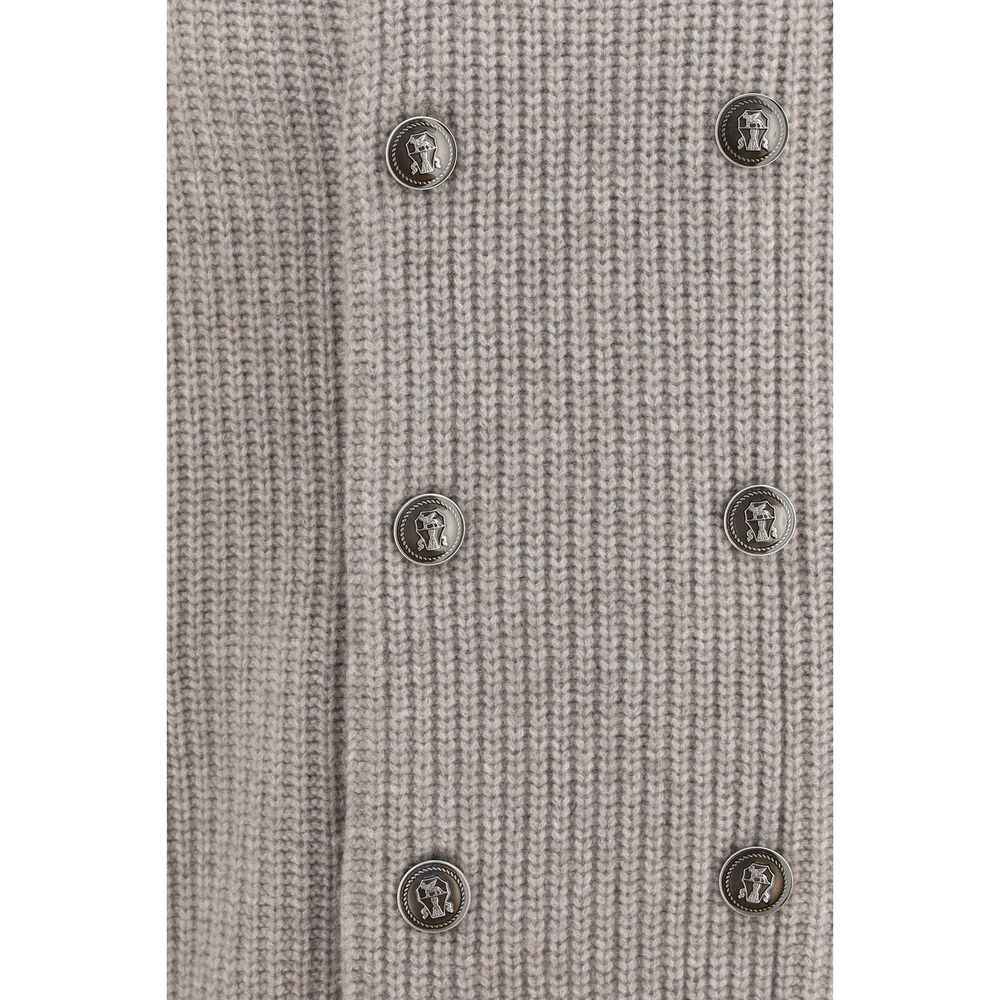Gray Cashmere Cardigan