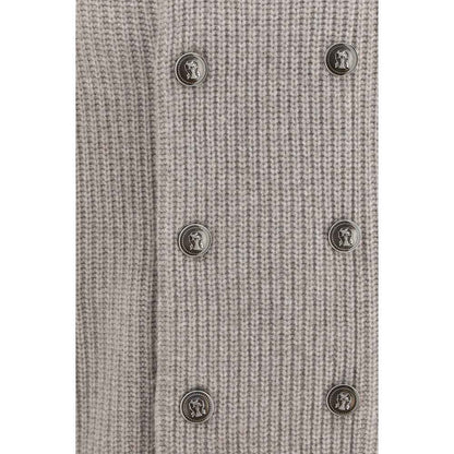 Gray Cashmere Cardigan