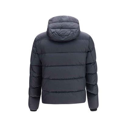 Blue Polyamide Full-Length Jacket