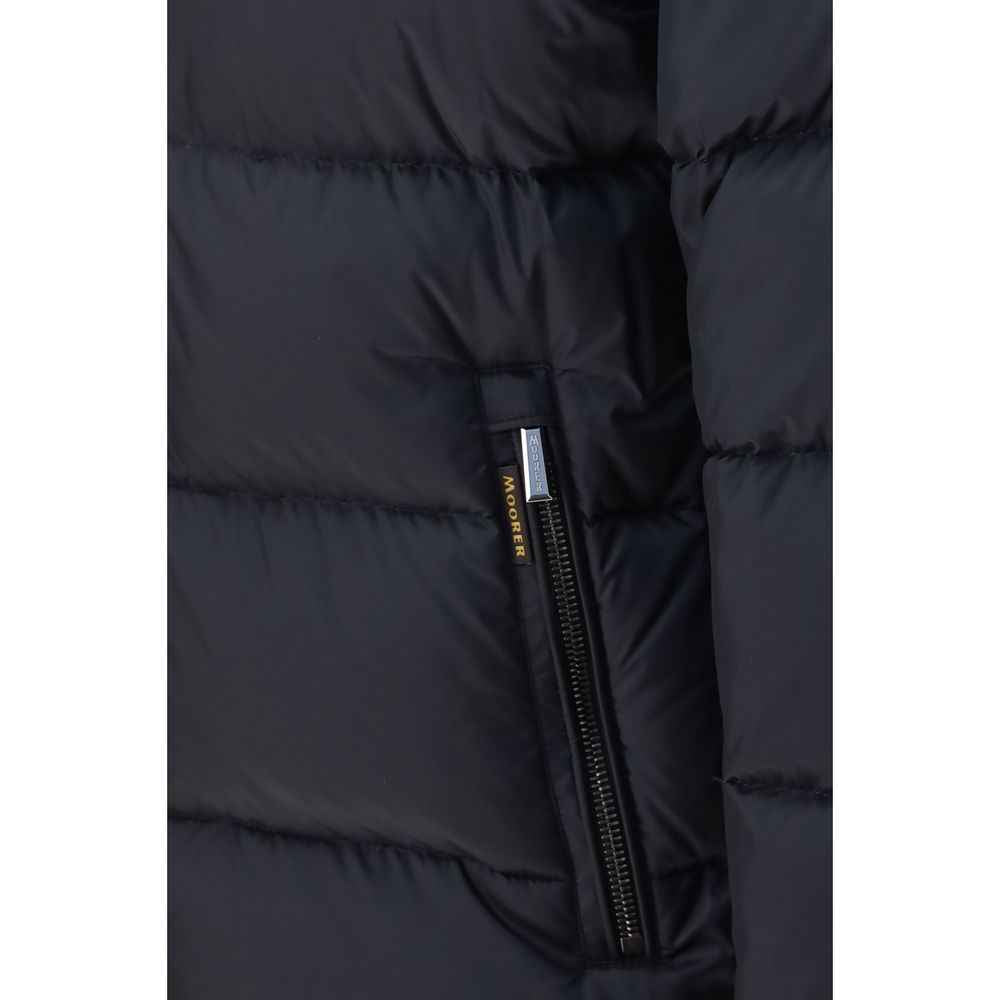 Blue Polyamide Full-Length Jacket
