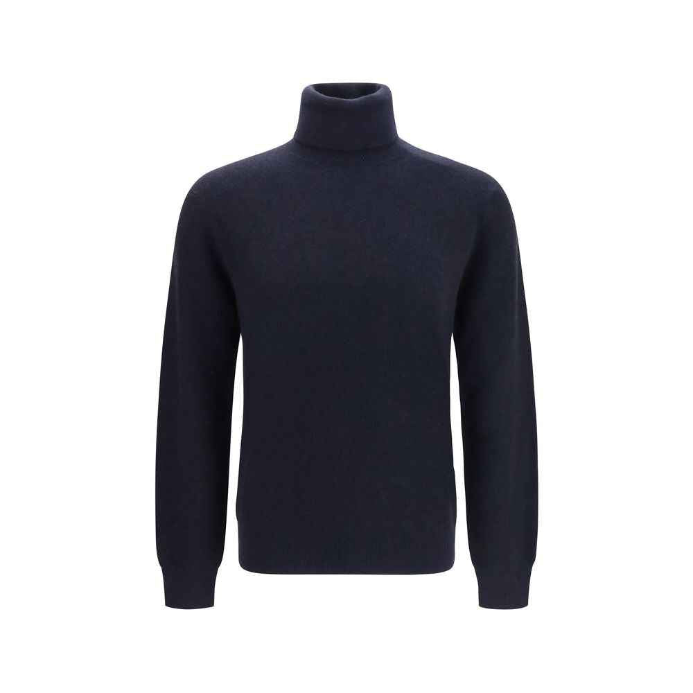 Blue Cashmere Turtleneck