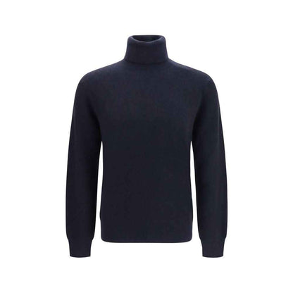 Blue Cashmere Turtleneck