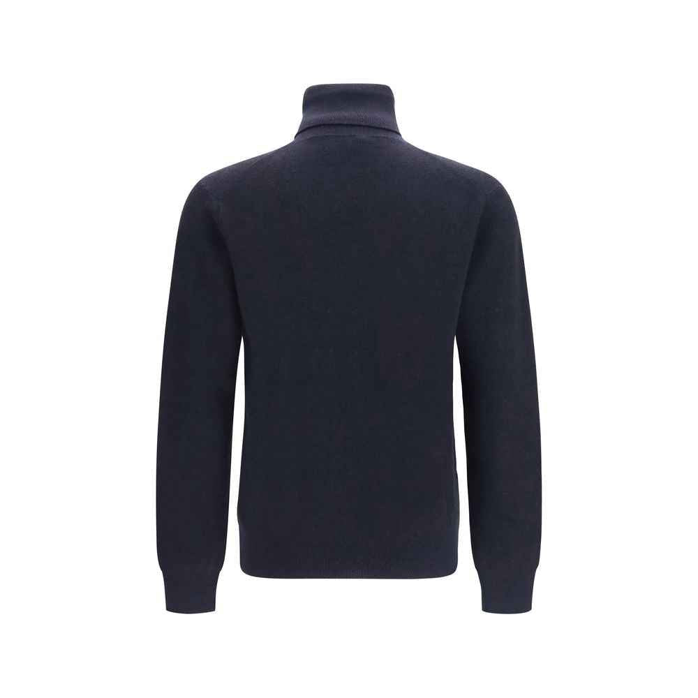 Blue Cashmere Turtleneck