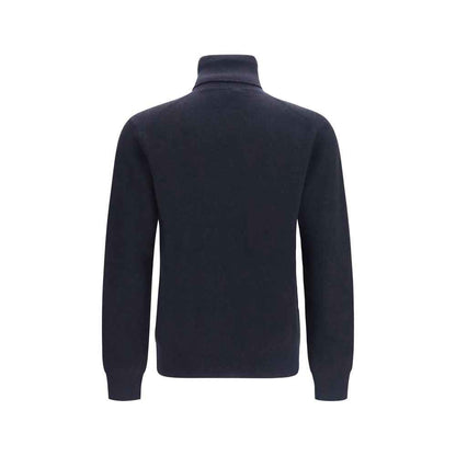 Blue Cashmere Turtleneck