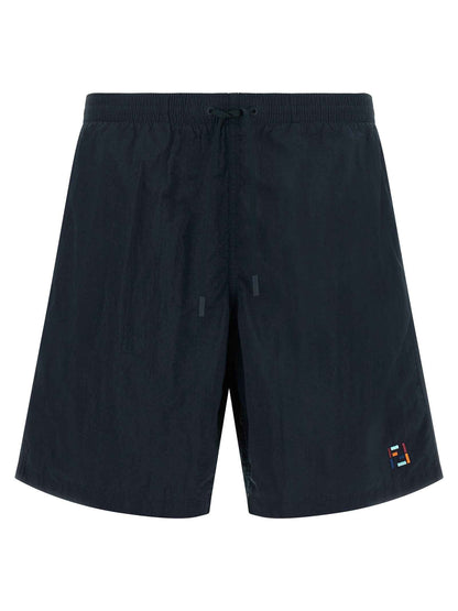Blue Polyamide Swim Shorts