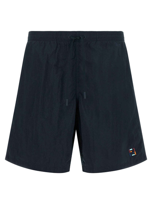 Blue Polyamide Swim Shorts