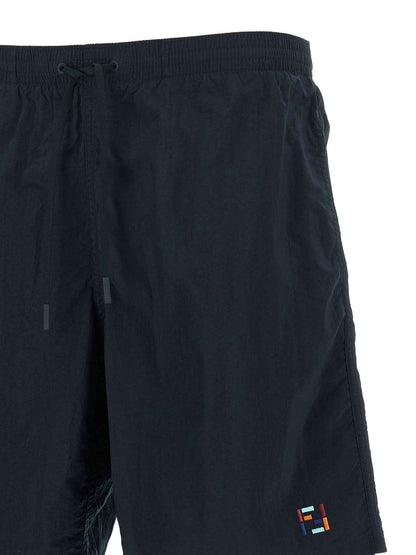 Blue Polyamide Swim Shorts