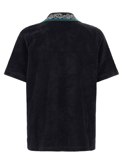 Black Cotton Polo Shirt