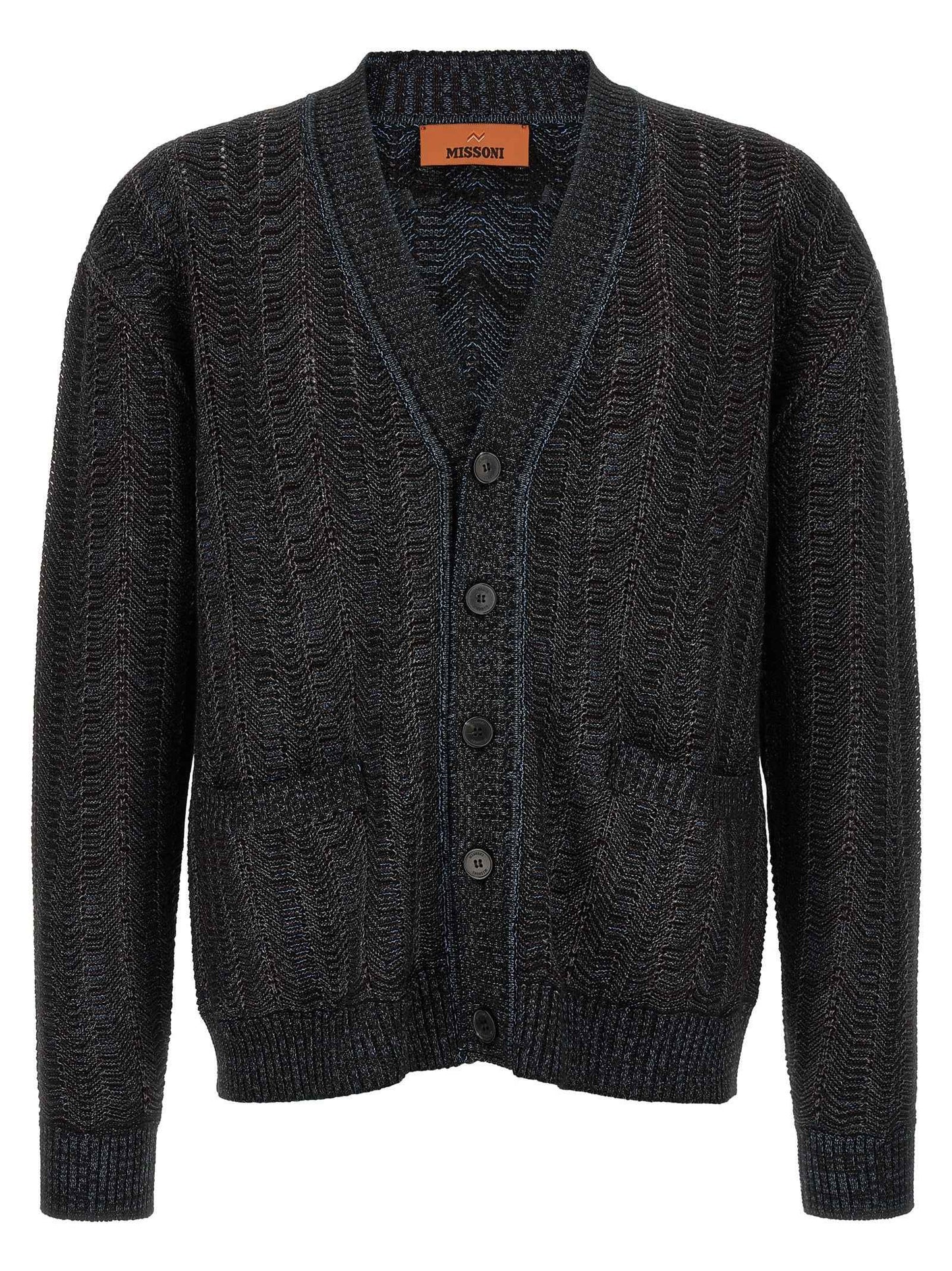 Blue Viscose Cardigan