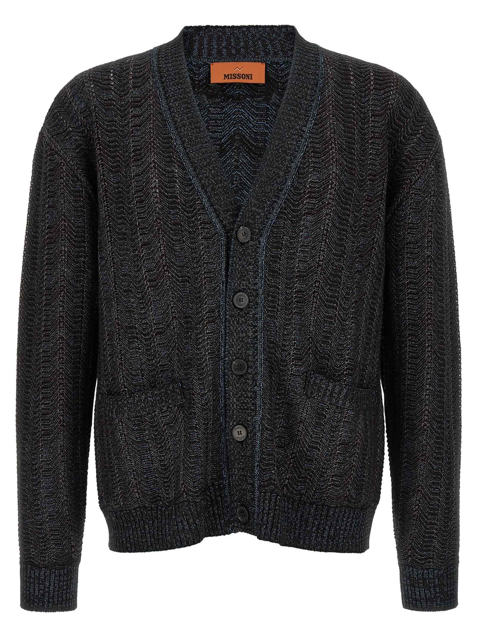 Blue Viscose Cardigan