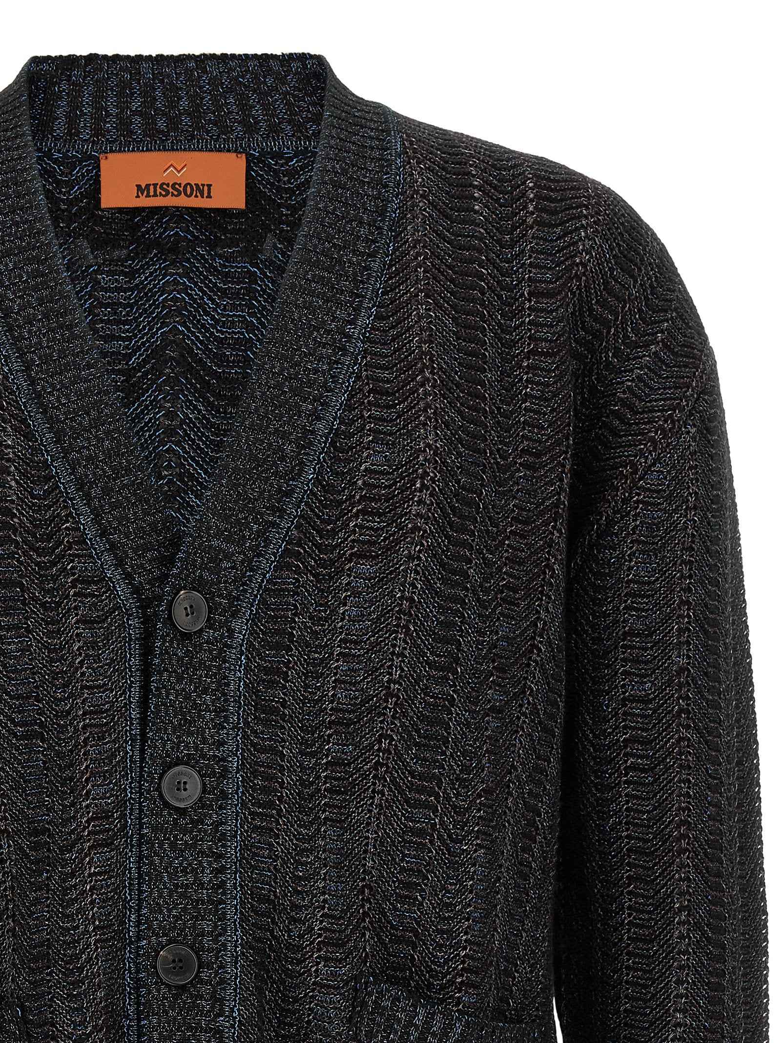 Blue Viscose Cardigan