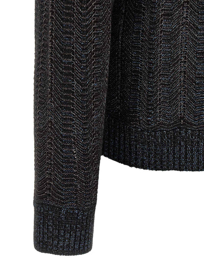 Blue Viscose Cardigan