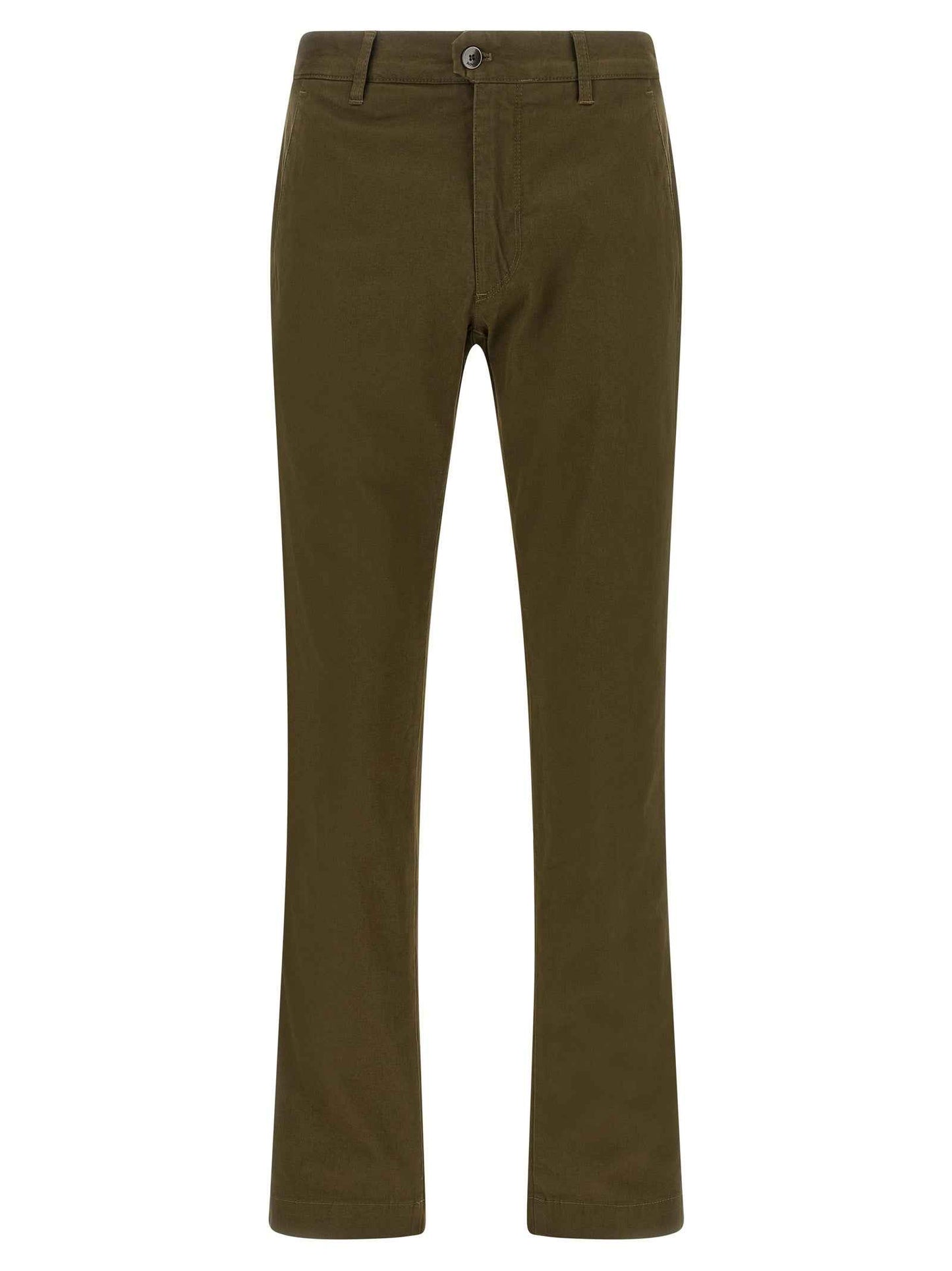 Bicolor Cotton Casual Pants
