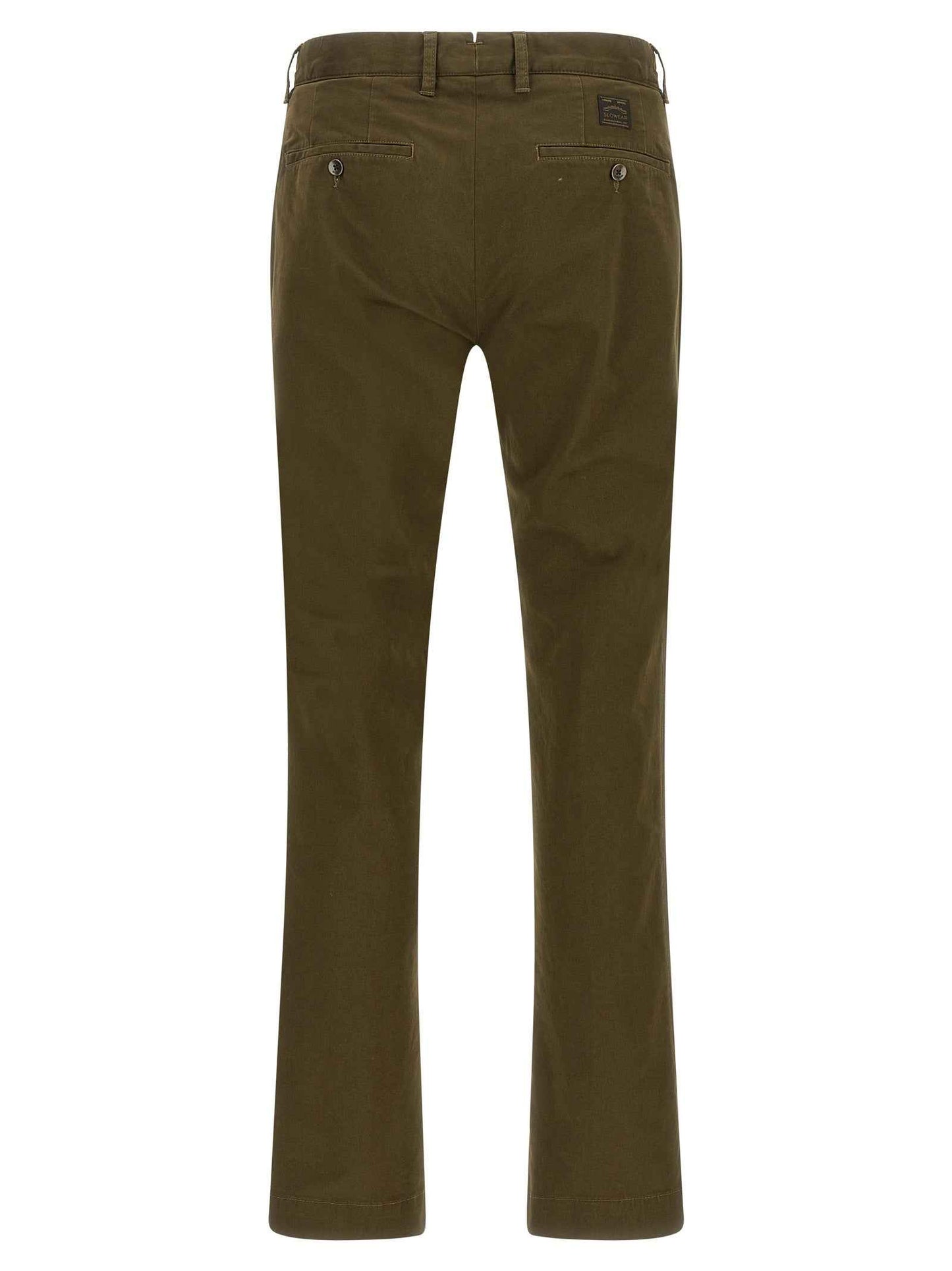 Bicolor Cotton Casual Pants