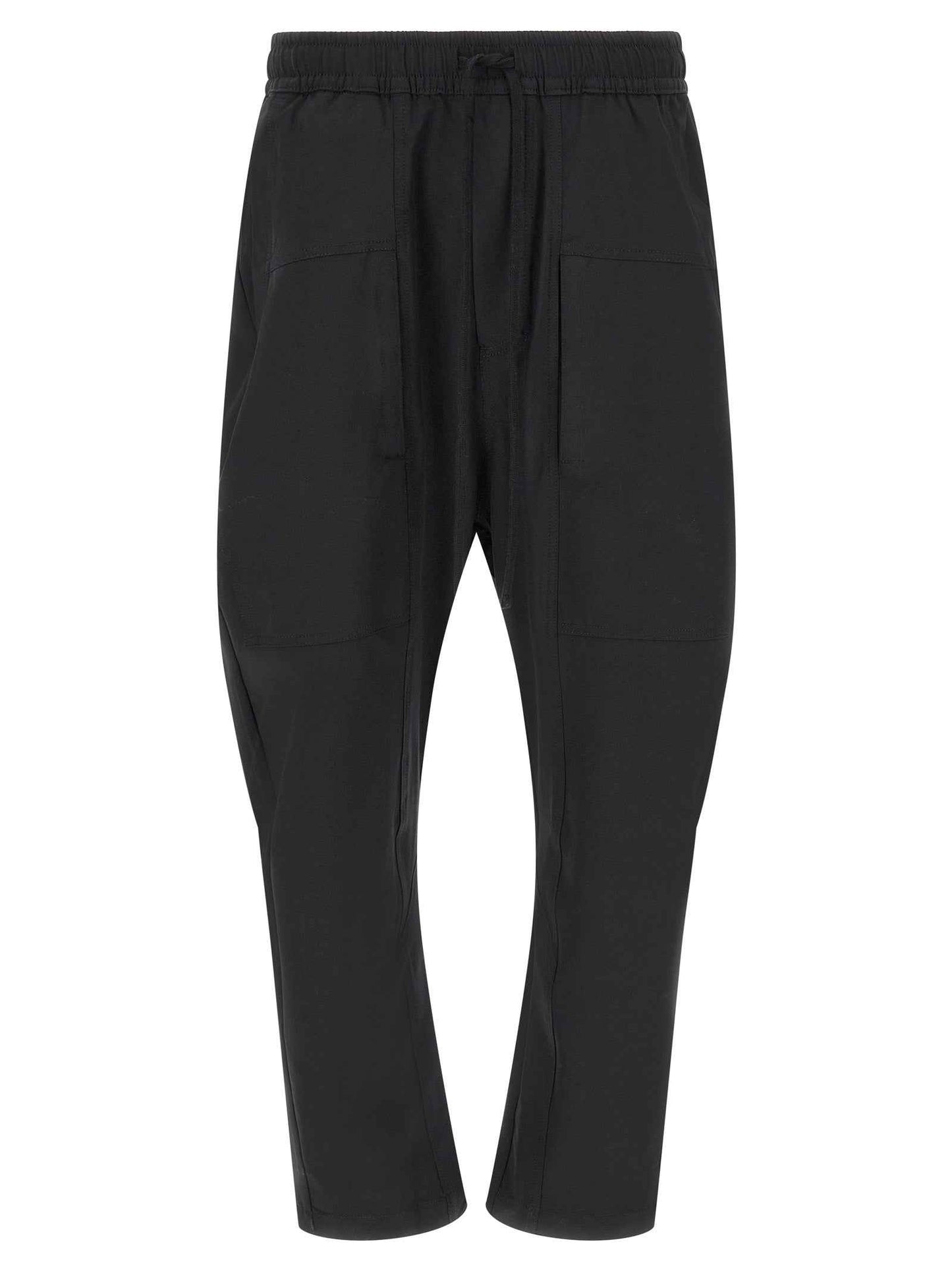 Black Polyamide Athletic Pants
