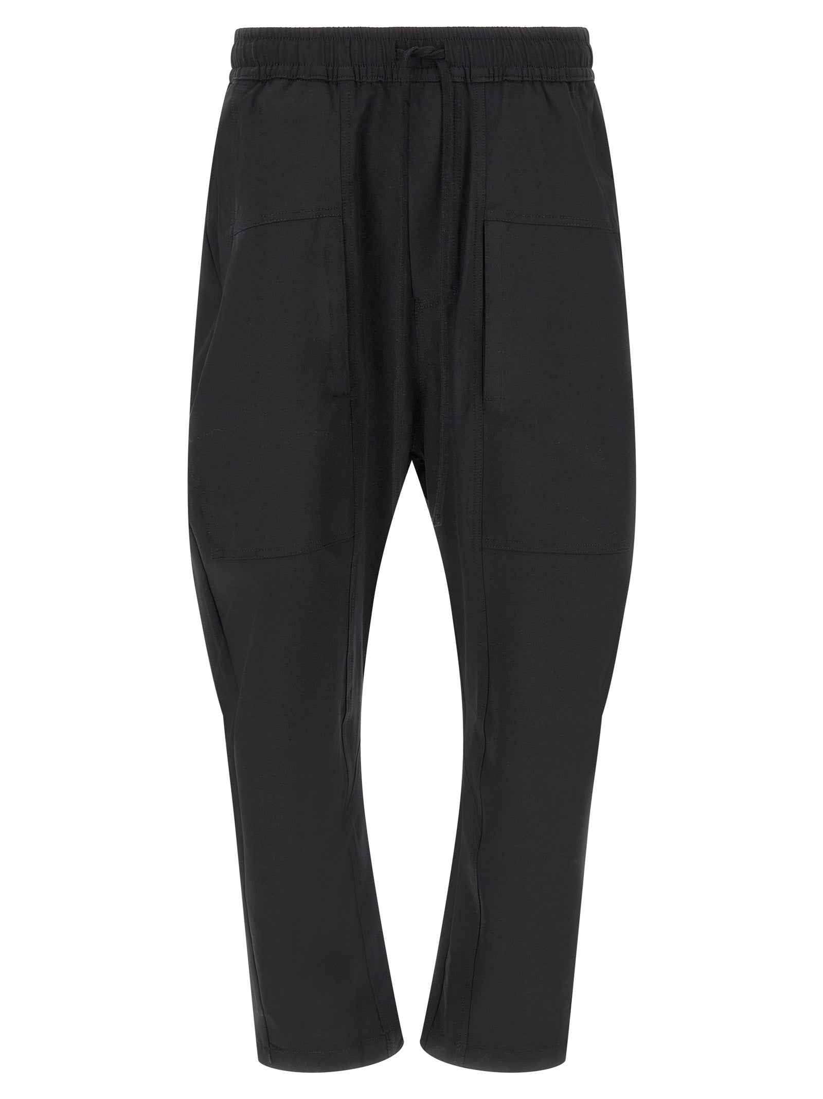 Black Polyamide Athletic Pants