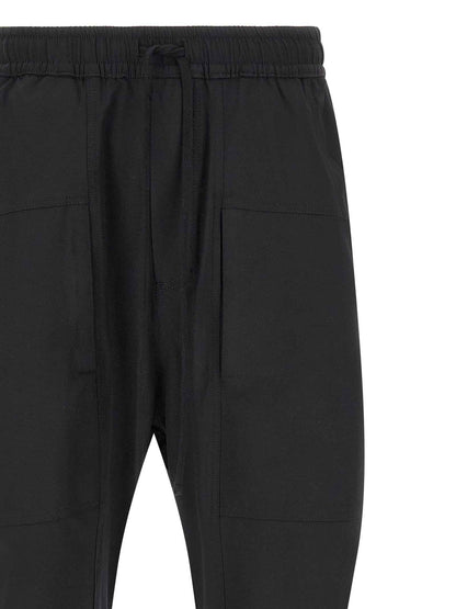 Black Polyamide Athletic Pants