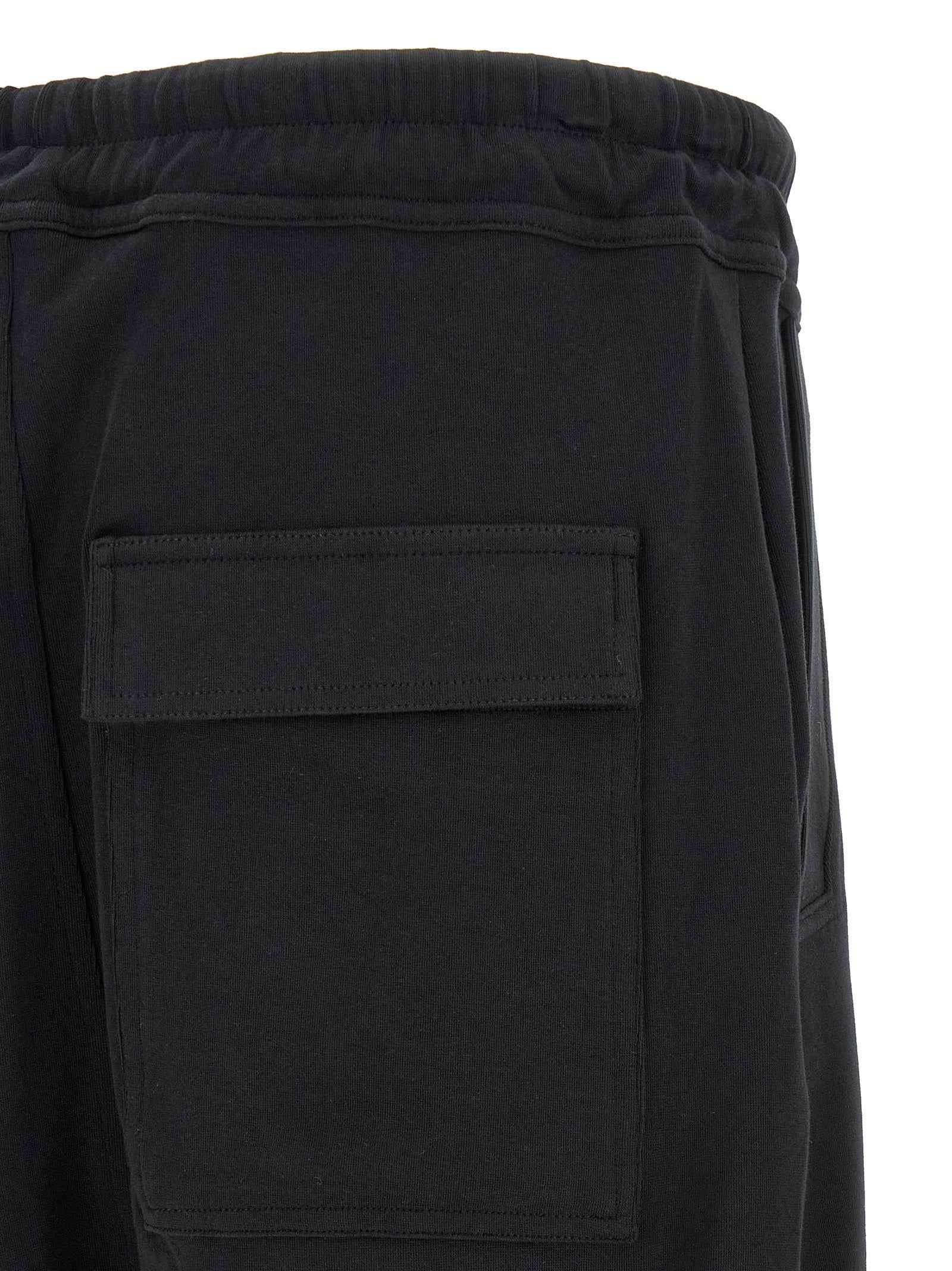 Black Cotton Casual Pants