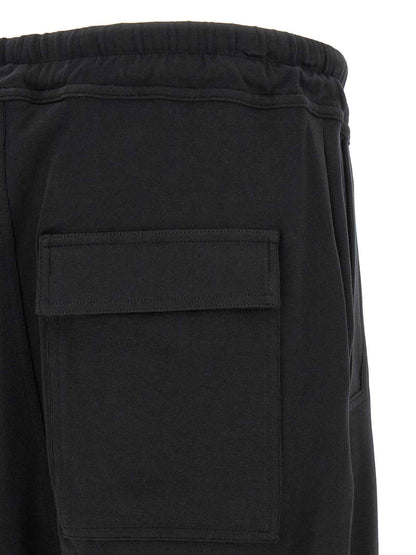 Black Cotton Casual Pants