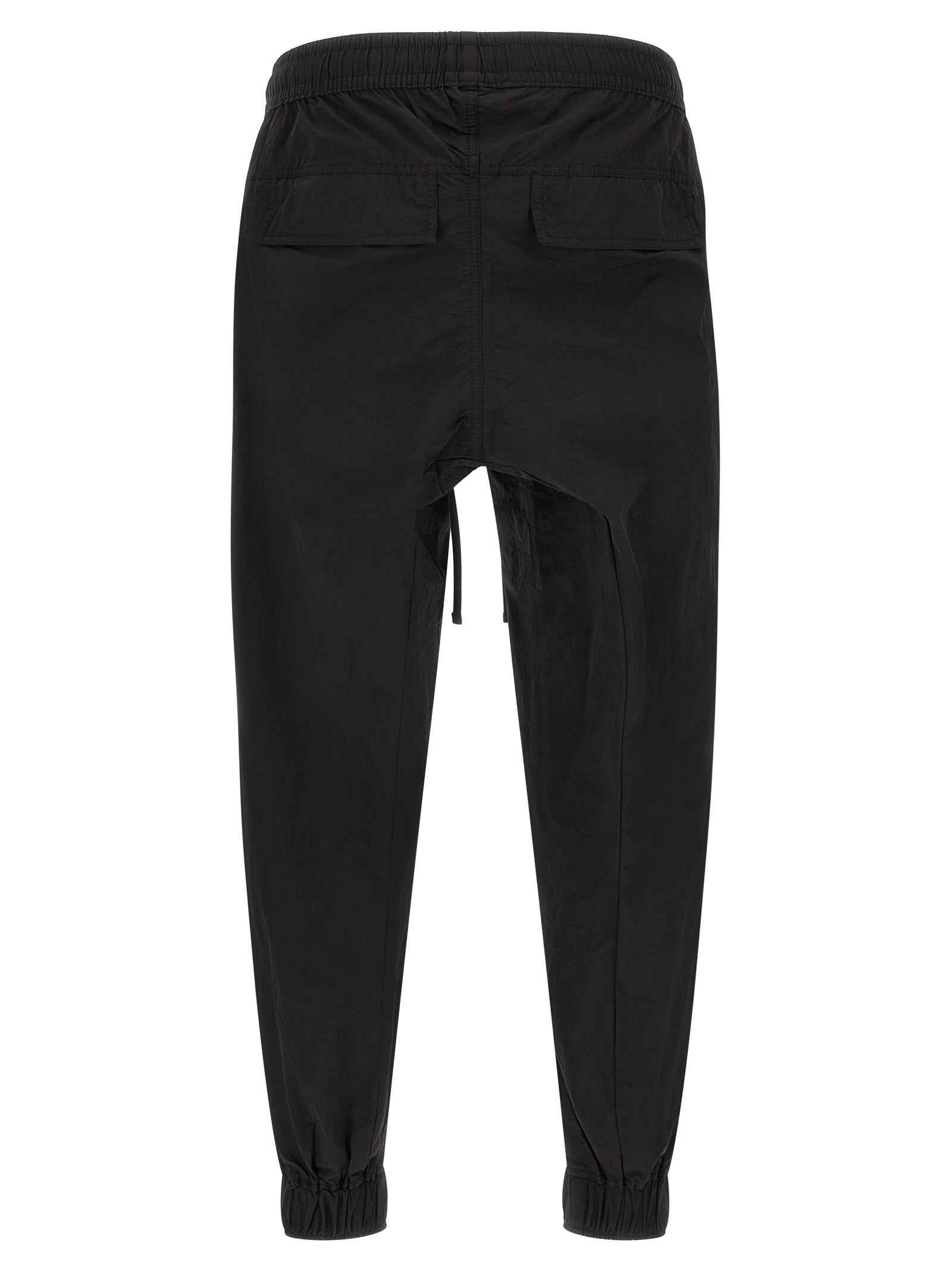 Black Polyamide Casual Pants