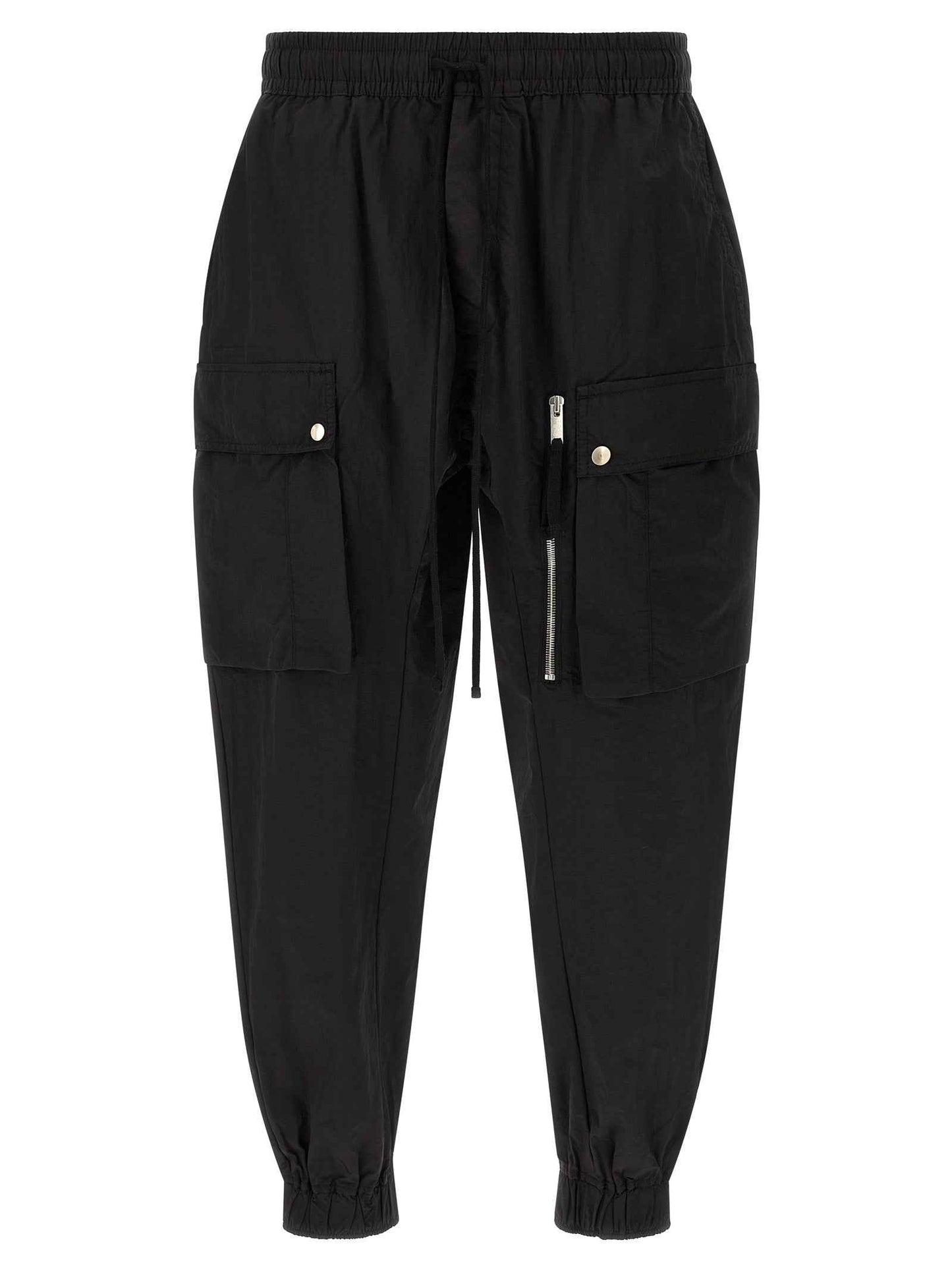 Black Polyamide Cargo Pants
