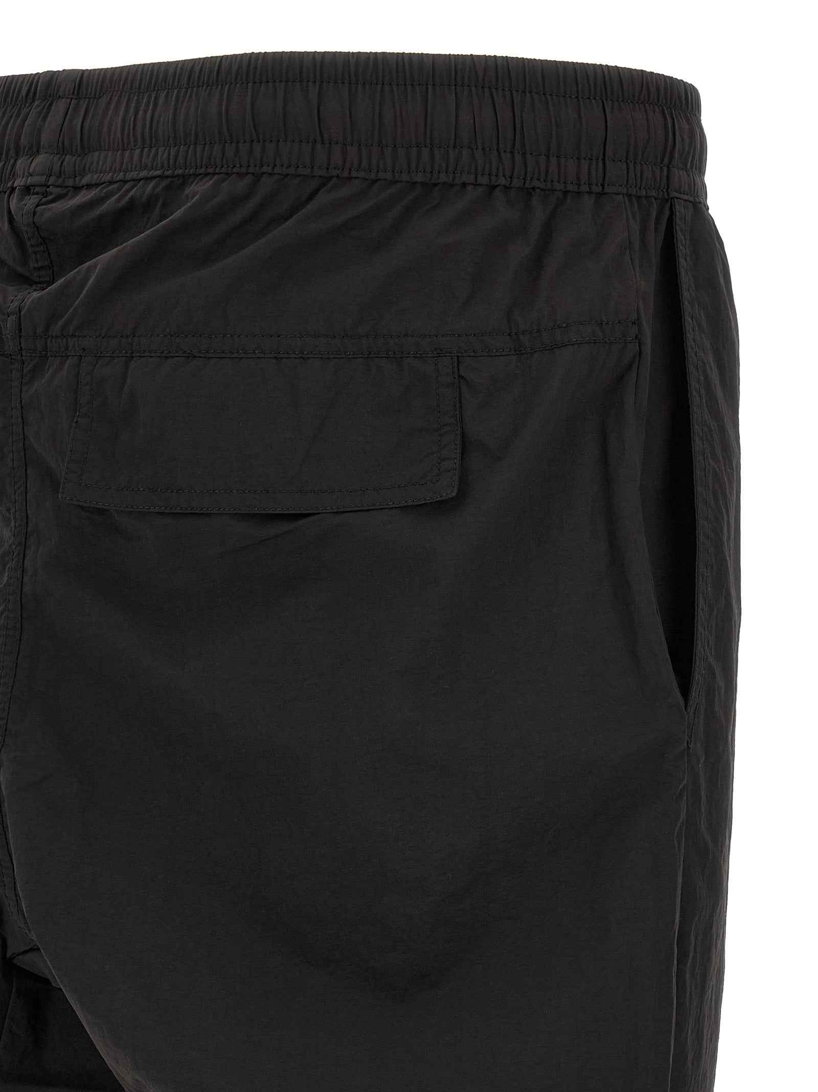 Black Polyamide Casual Pants