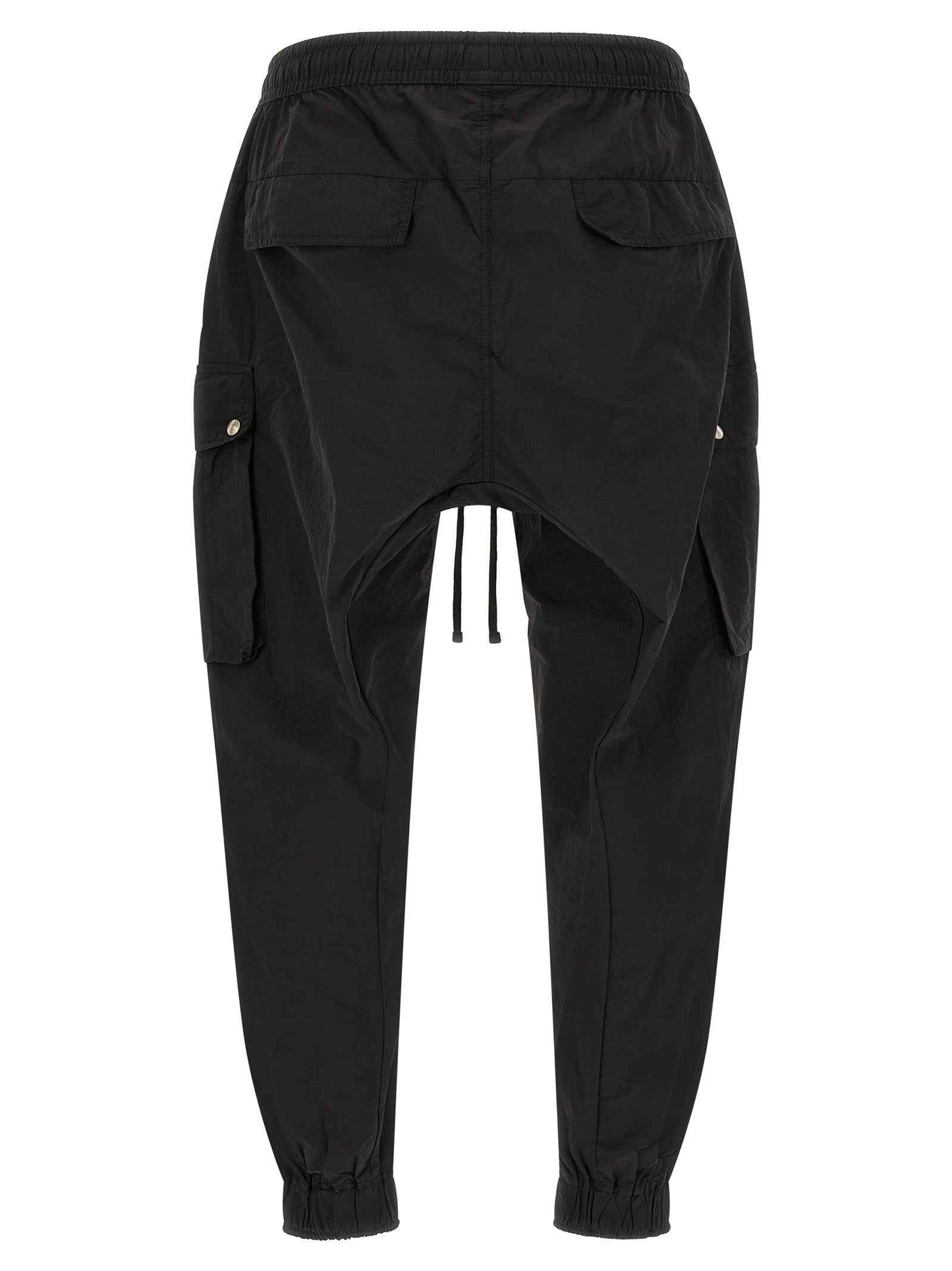 Black Polyamide Cargo Pants