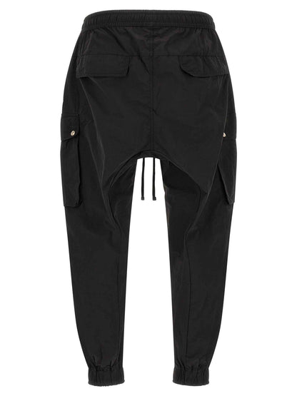 Black Polyamide Cargo Pants
