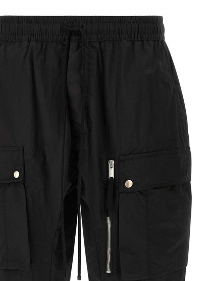 Black Polyamide Cargo Pants