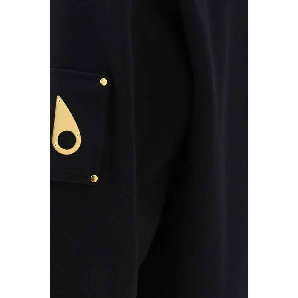 Black Cotton Sweatshirt