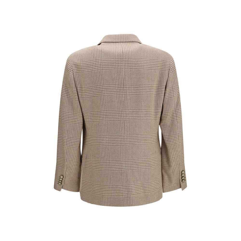 Beige Cotton Blazer