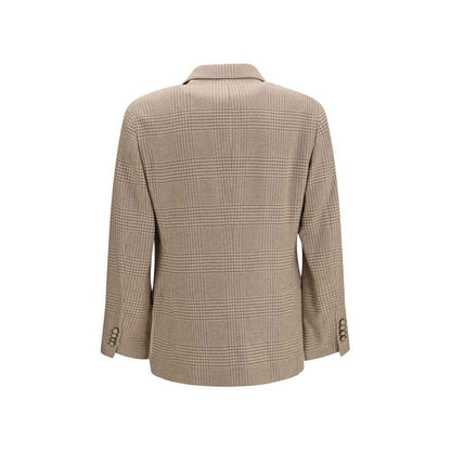 Beige Cotton Blazer