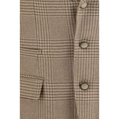 Beige Cotton Blazer