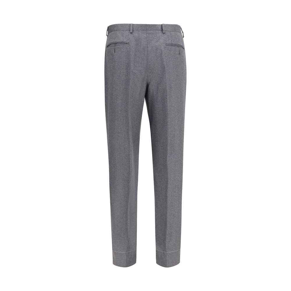 Gray Wool Oves Aries Casual Pants