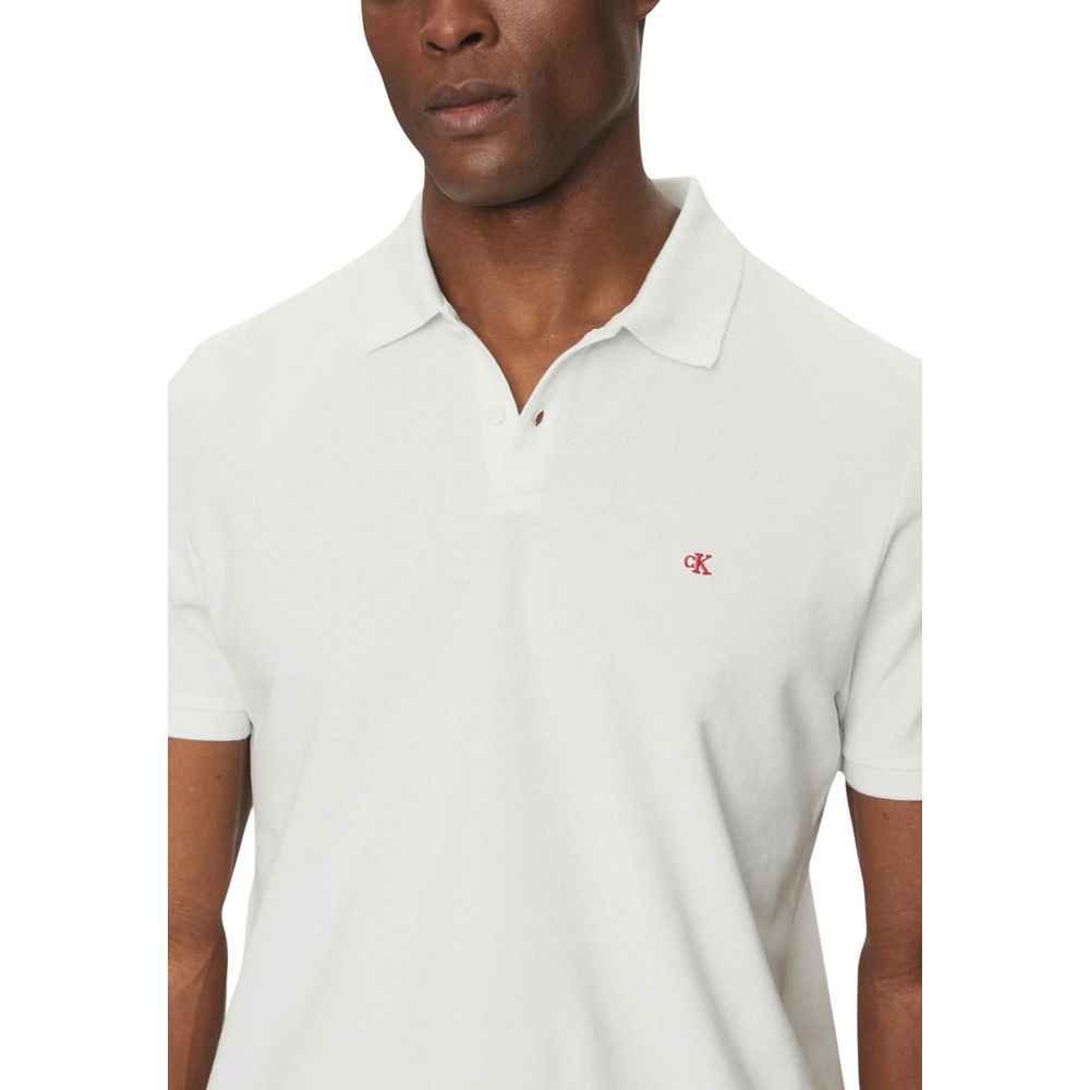 White Cotton Polo Shirt