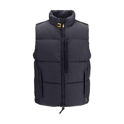 Black Polyamide Sleeveless Jacket