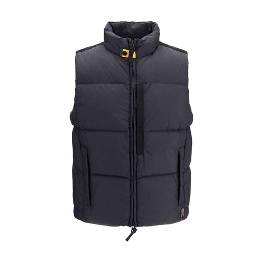 Black Polyamide Sleeveless Jacket
