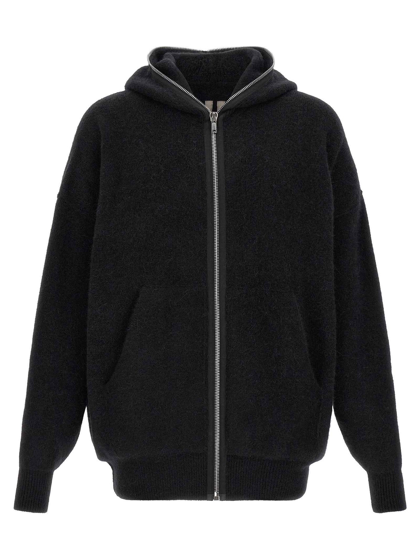 Black Marabou Sweatshirt