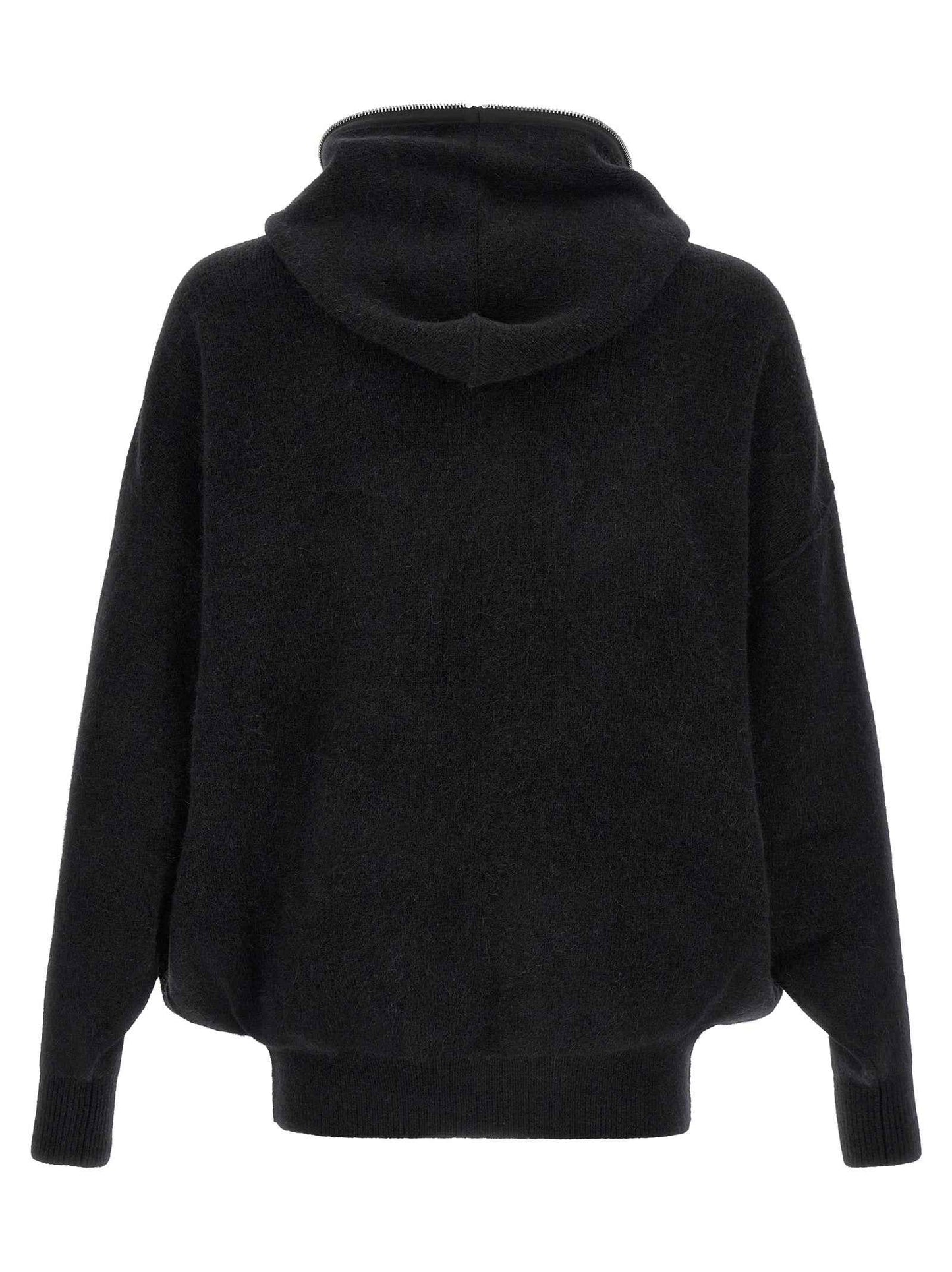 Black Marabou Sweatshirt