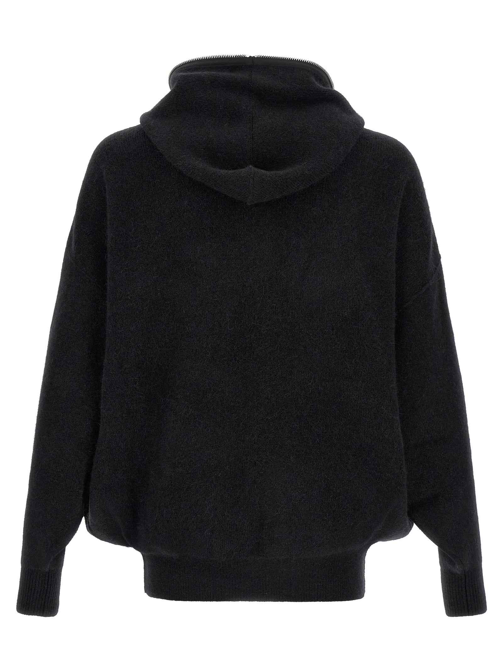 Black Marabou Sweatshirt