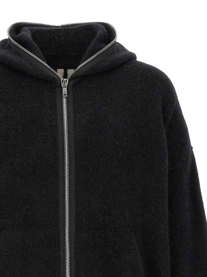 Black Marabou Sweatshirt