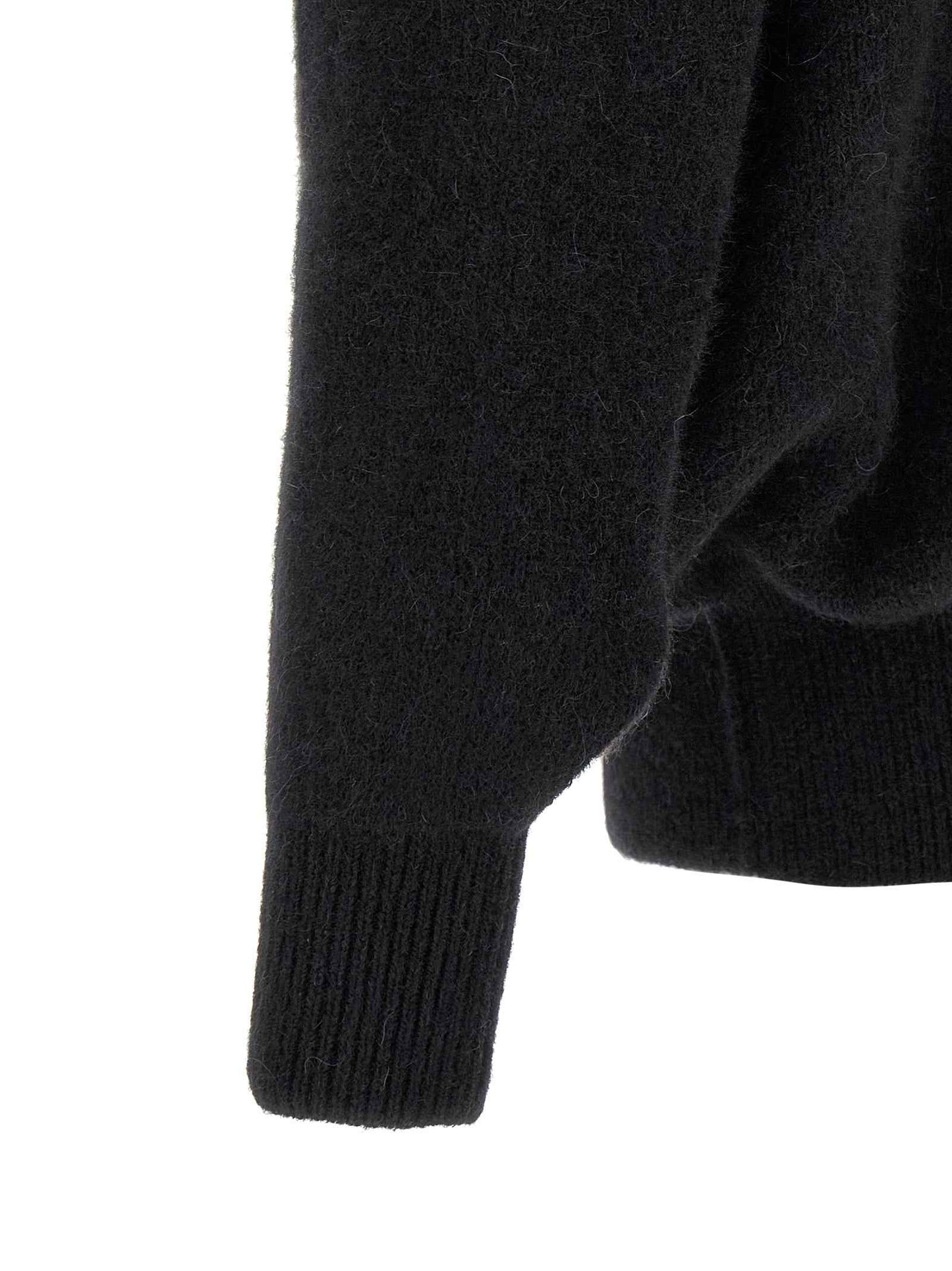 Black Marabou Sweatshirt