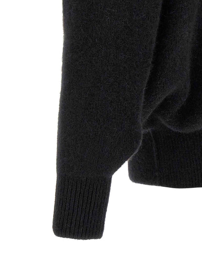 Black Marabou Sweatshirt