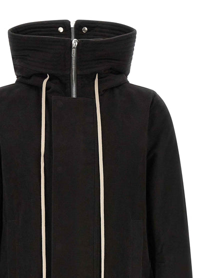 Black Cotton Parka