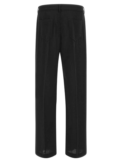 Black Cotton Relaxed Fit Jeans