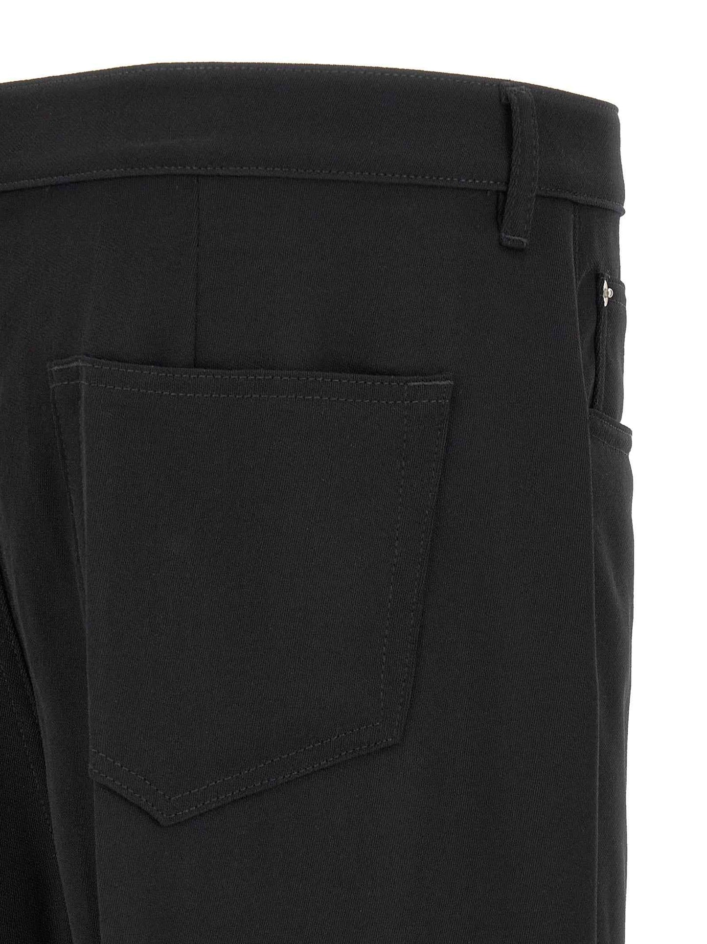 Black Cotton Relaxed Fit Jeans