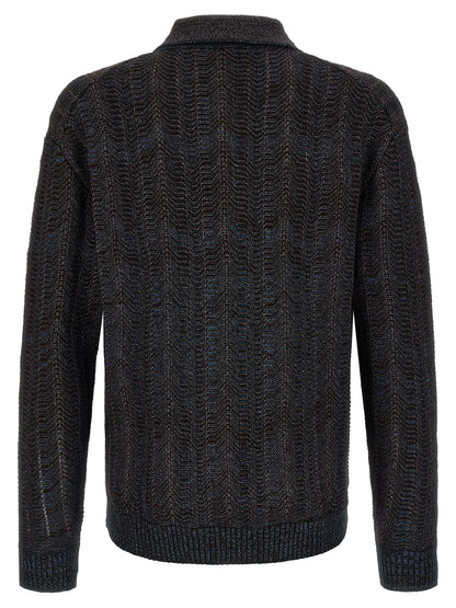 Multicolor Viscose Cardigan